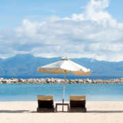 Beach in front of the Hotel